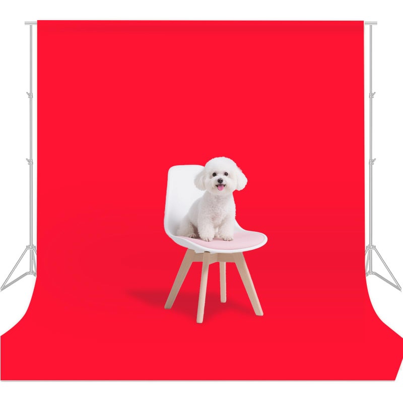 LYLYCTY Red Photo Backdrop for Photoshoot Photography Background Studio Backdrop Streaming Video Shooting 5x7FT - Image 1